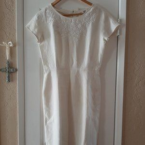 White Linen Dress